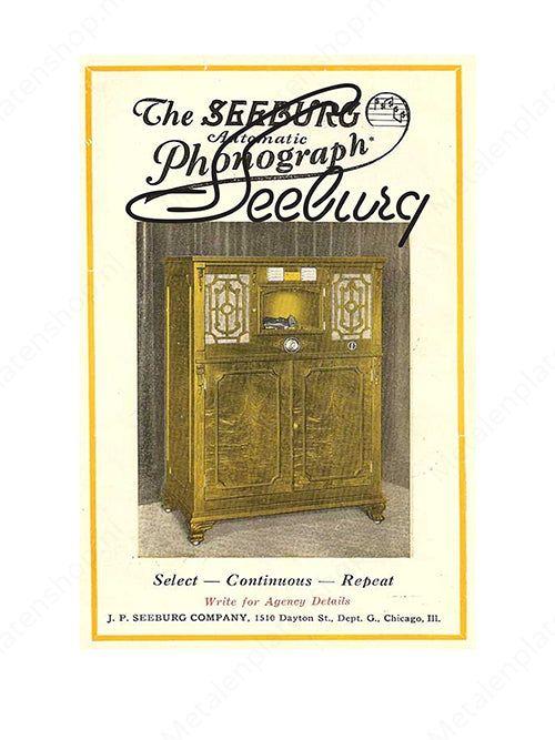 Seeburg Automatic Phonograph - Metal Wall Sign