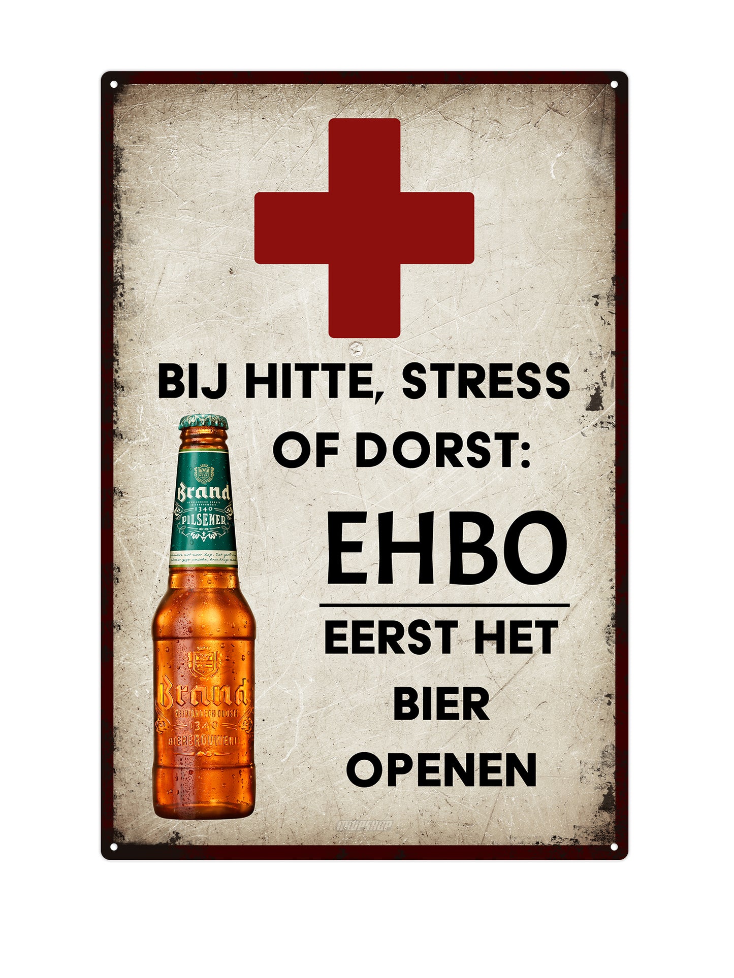 Vorsicht vor einem von Dackel-Sicherheitspersonal bewachten Grundstück – Blechschild