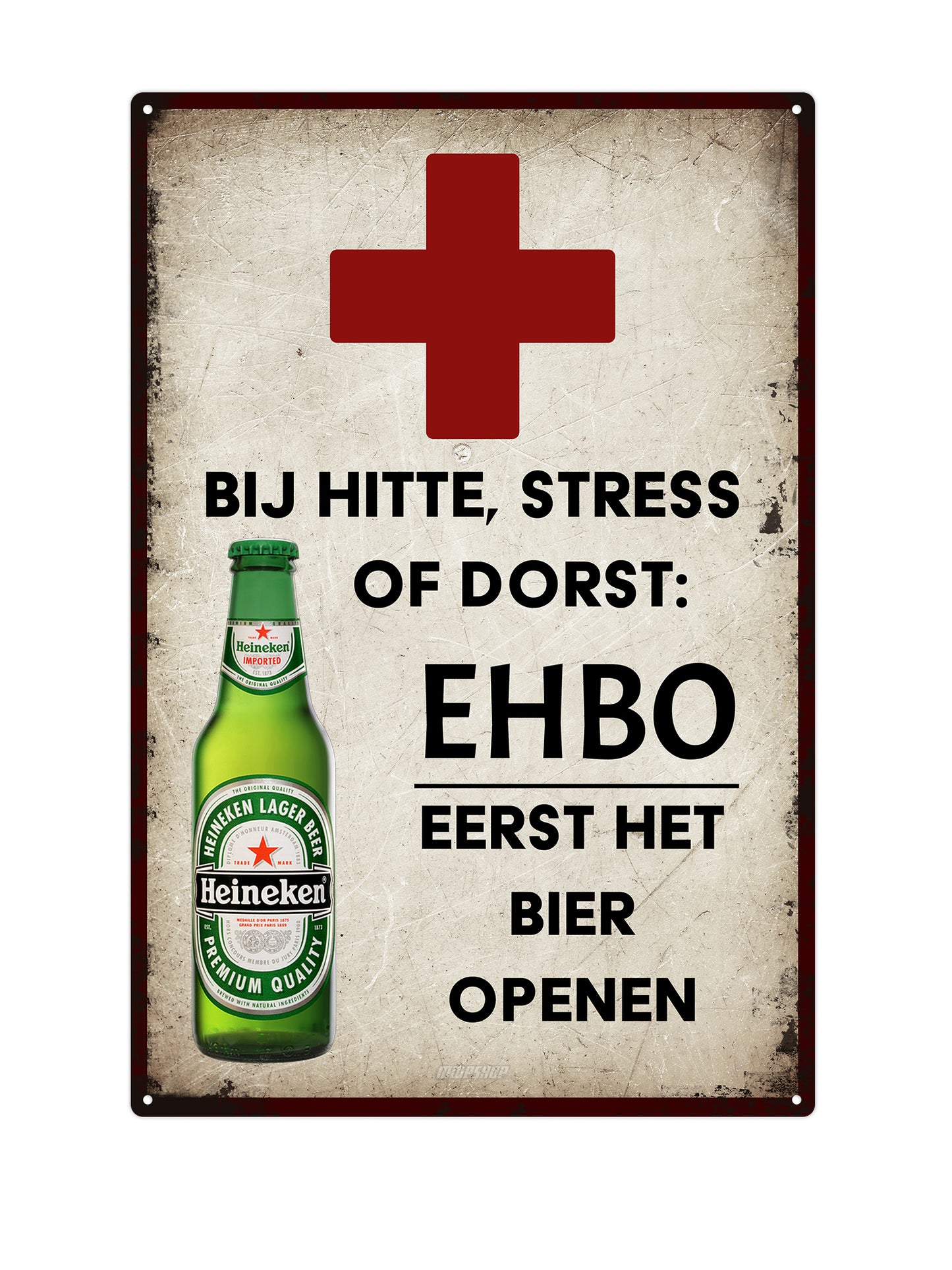 Vorsicht vor einem von Dackel-Sicherheitspersonal bewachten Grundstück – Blechschild