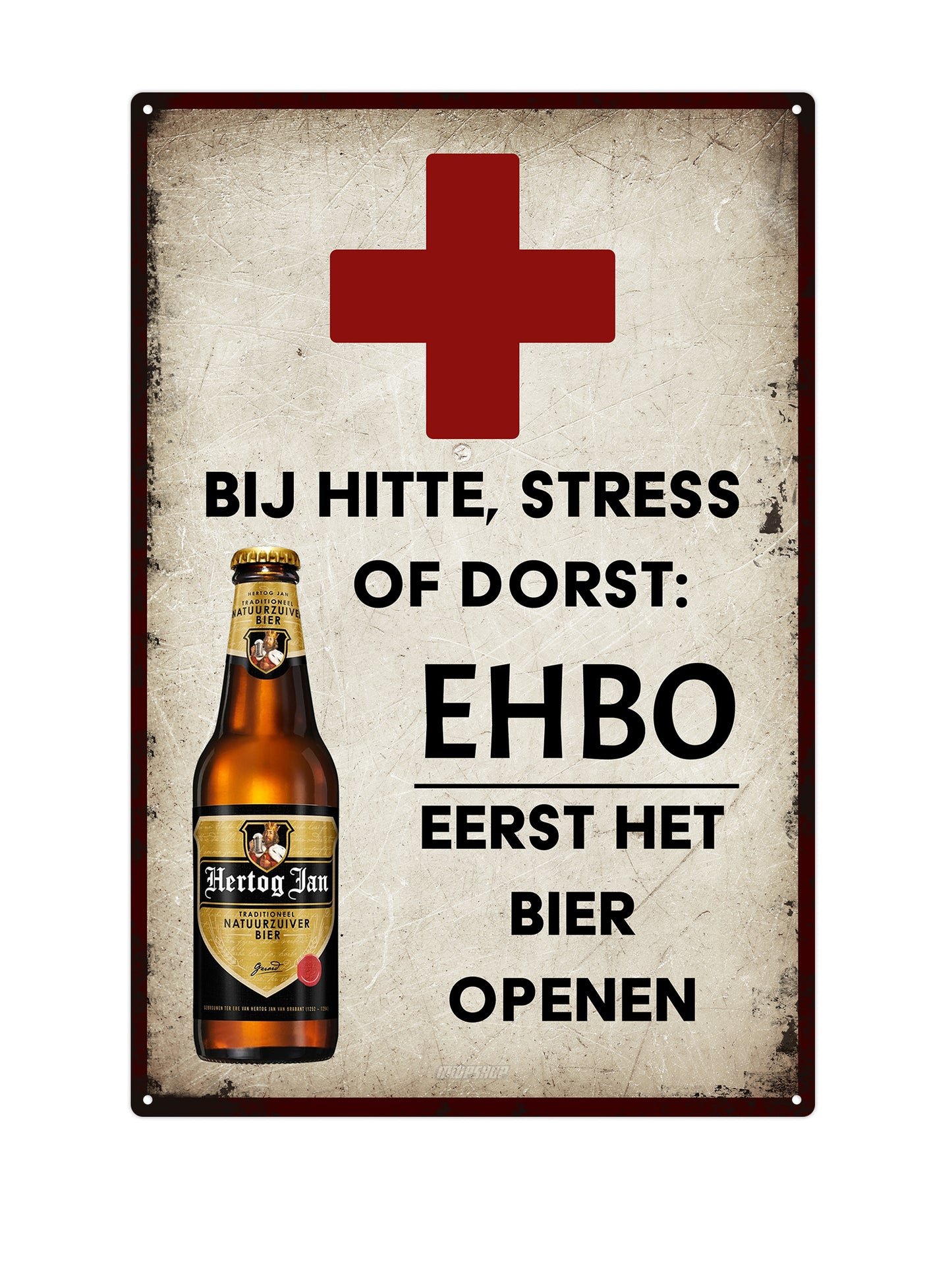 Vorsicht vor einem von Dackel-Sicherheitspersonal bewachten Grundstück – Blechschild