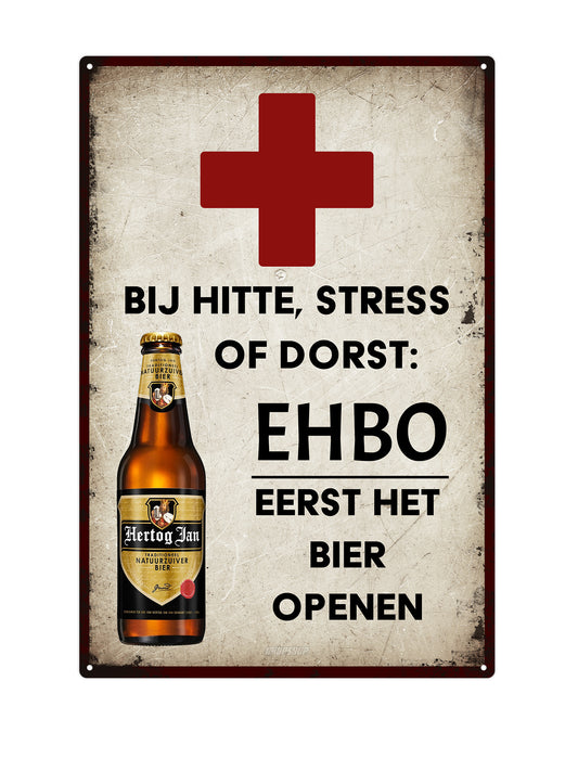 Vorsicht vor einem von Dackel-Sicherheitspersonal bewachten Grundstück – Blechschild