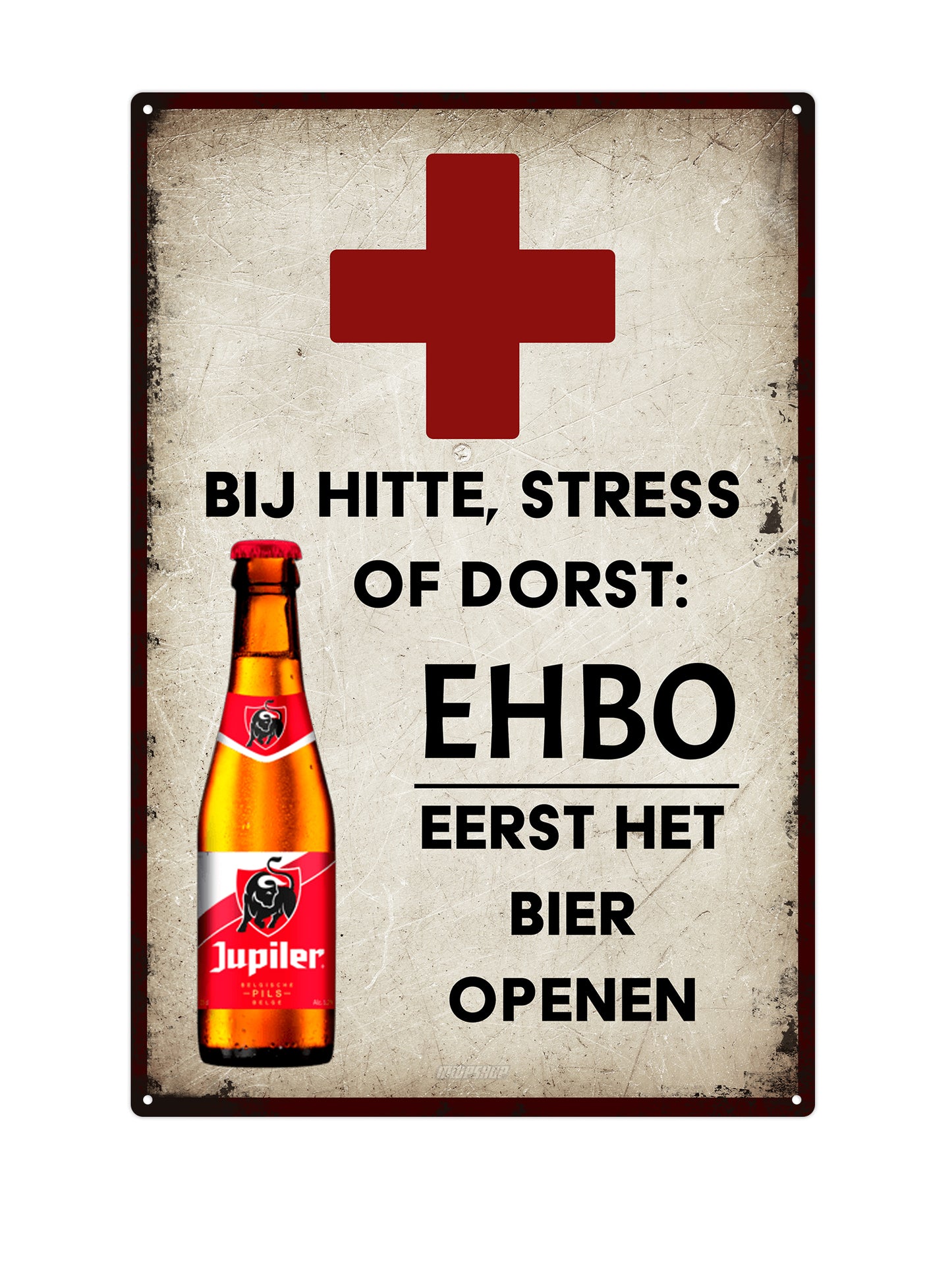 Vorsicht vor einem von Dackel-Sicherheitspersonal bewachten Grundstück – Blechschild