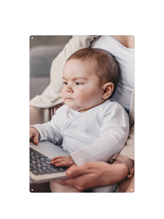 Mit Ihrem eigenen Bild - Portrait - Blechschild