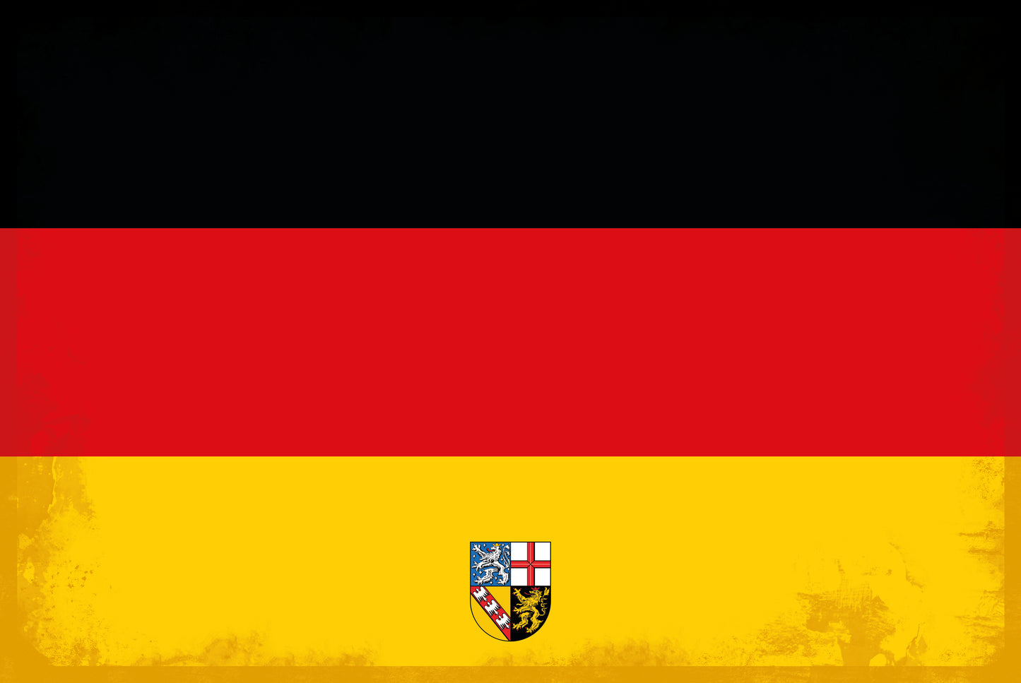 Saarland - Mit eigenem Text - Wandschild aus Metall 