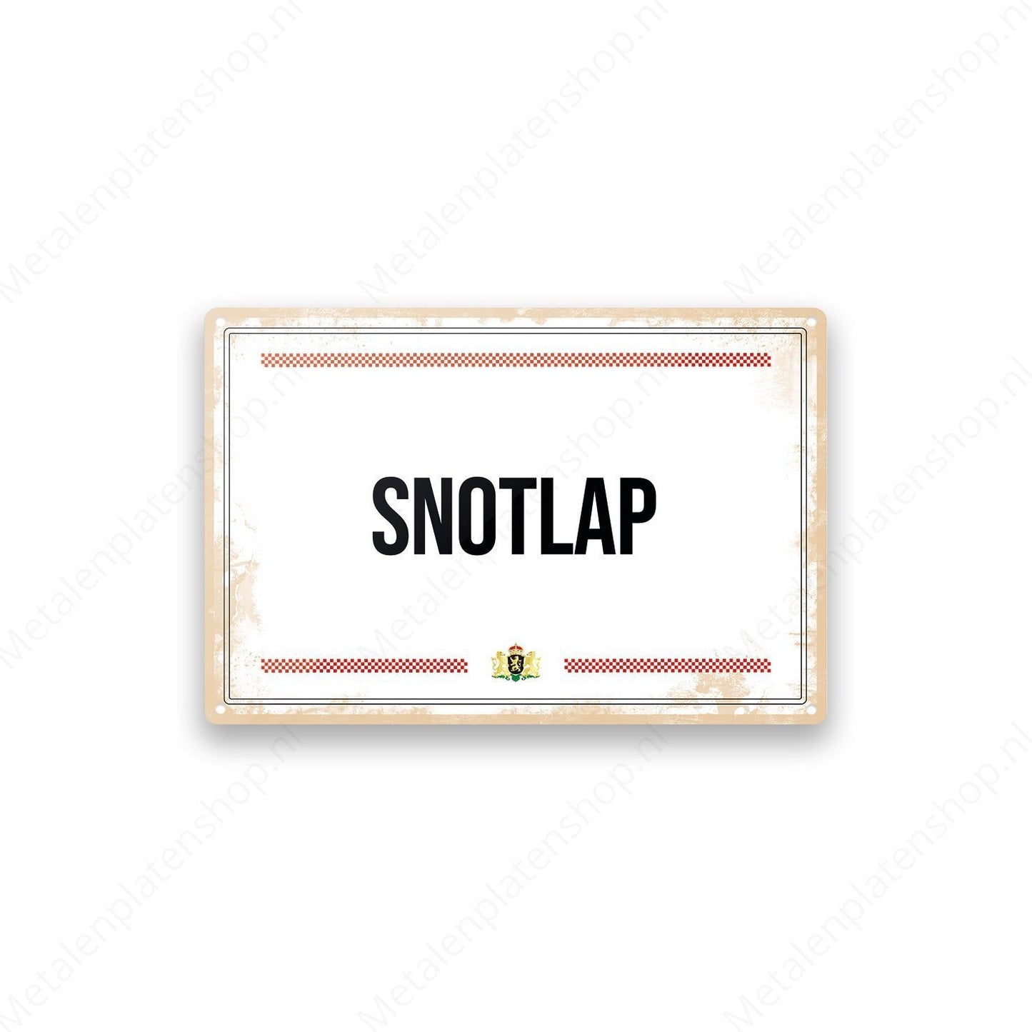 Metal Wall Sign - Brabant Texts - Snotlap
