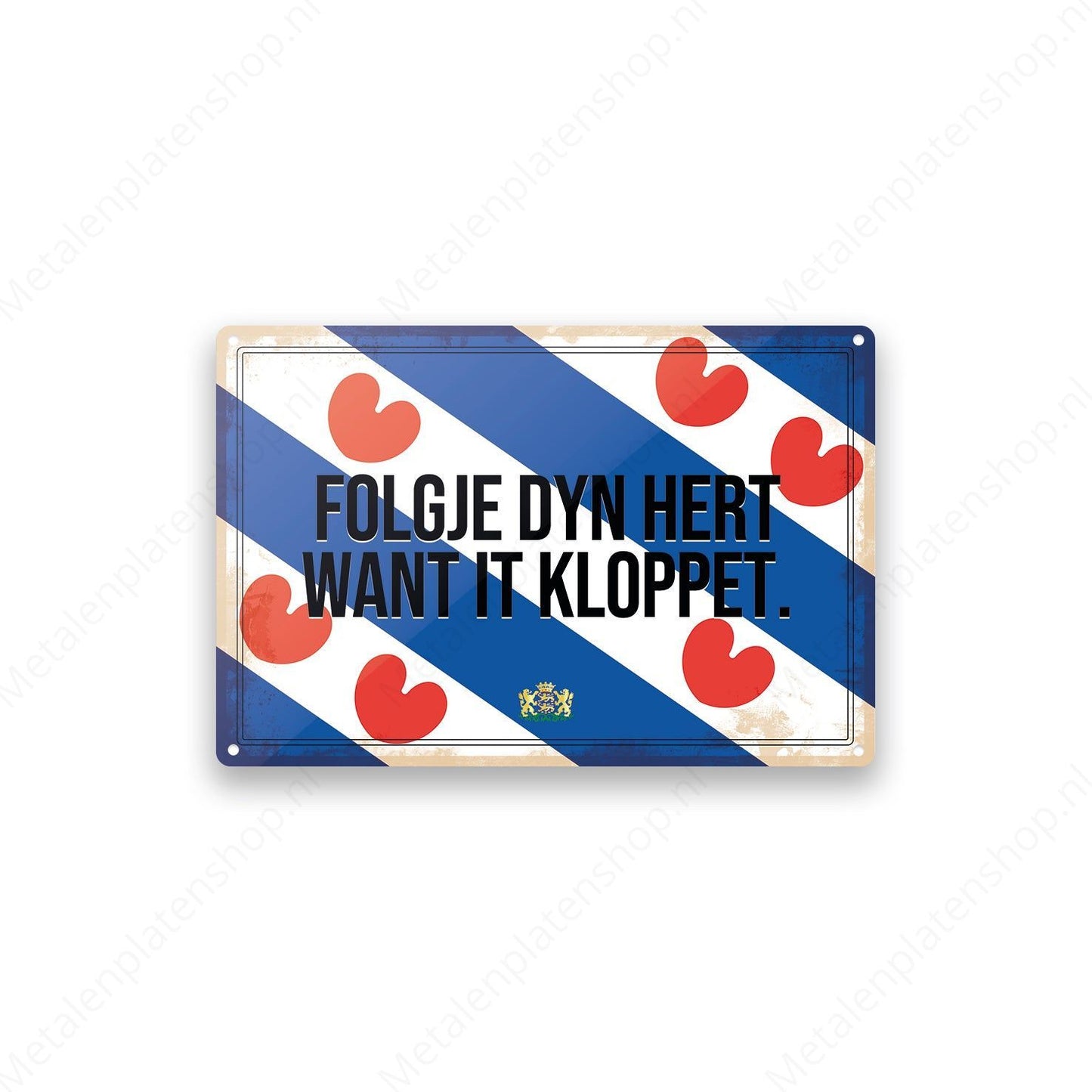 Metal Wall Sign - FC Utrecht - Haller 91 Shirt