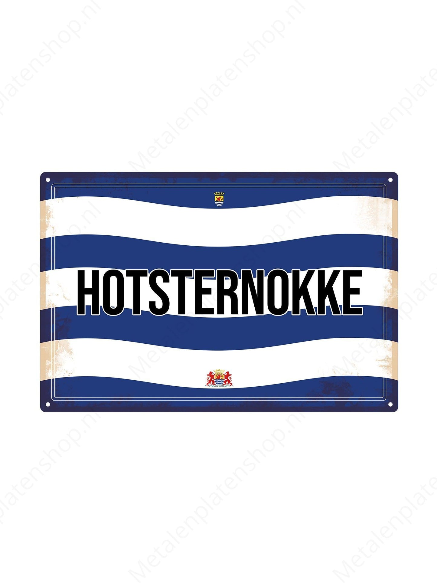 Hotsternokke – Zeeland-Texte – Zeeland – Metallwandschild
