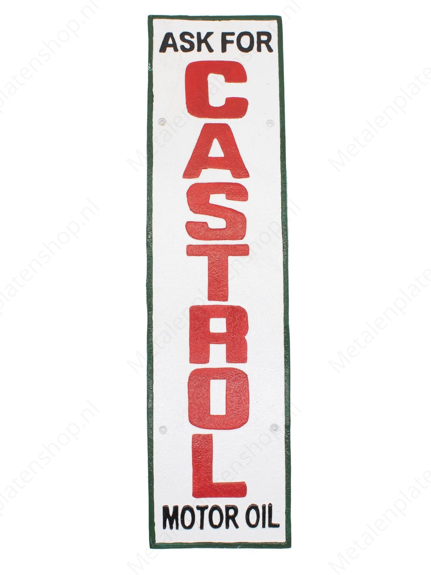 Fragen Sie nach Castrol Motoröl - Aluminiumschild - 60x15cm 