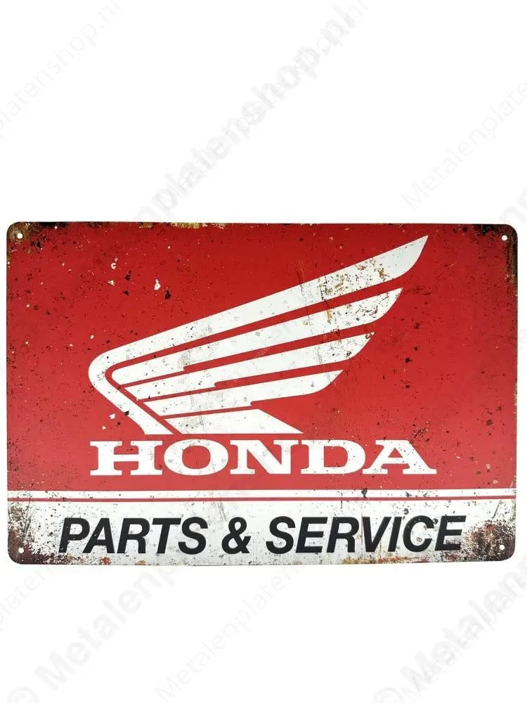 Honda - Metalen Wandbord Metaalbord