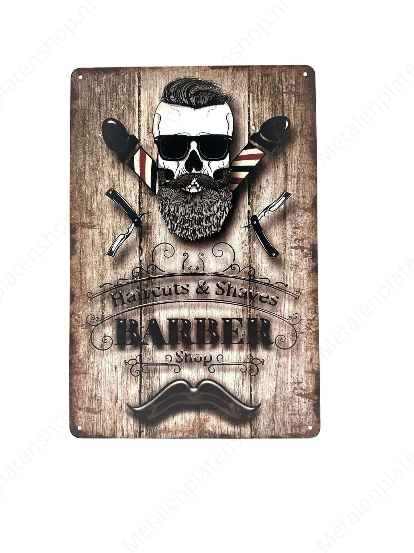 Barber Shop #1 - Metal Wall Sign