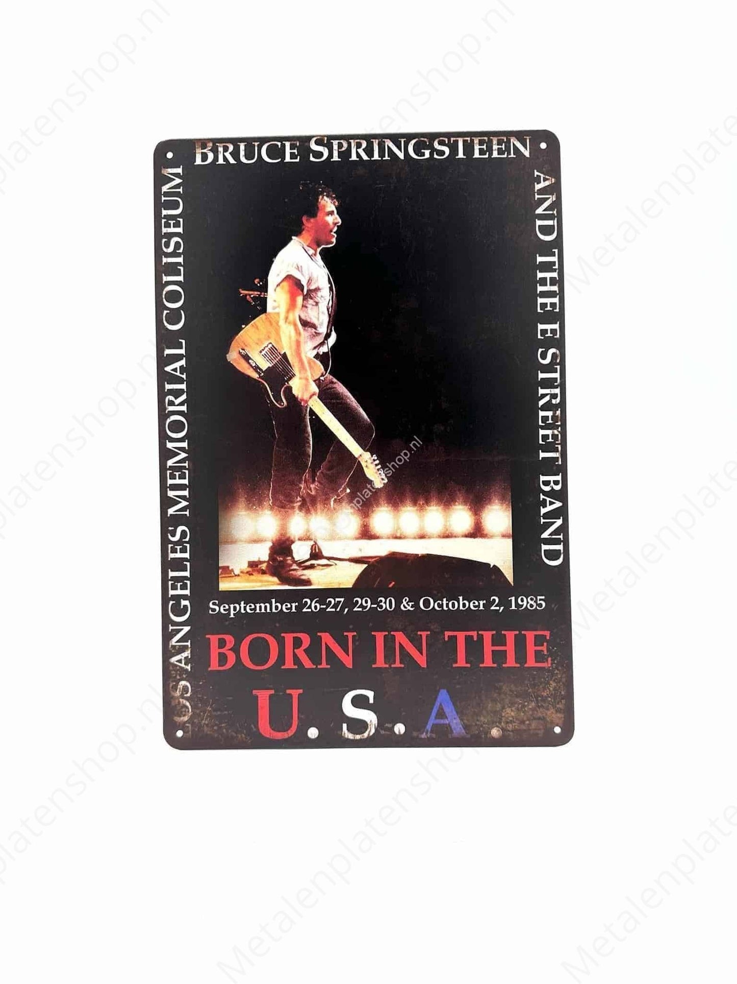 Bruce Springsteen – Born in the USA – Metallwandschild