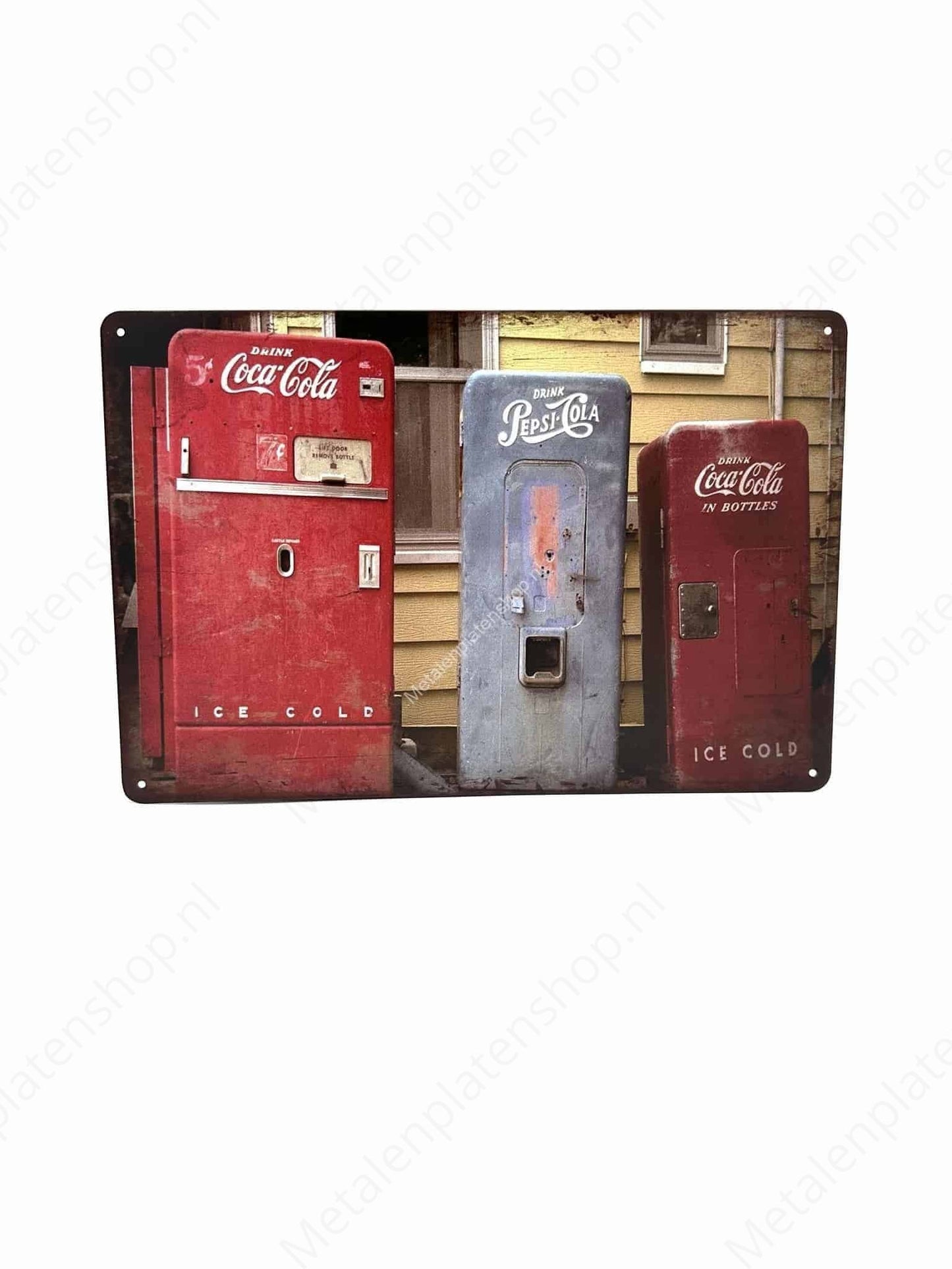 Coca Cola Fridges - Metal Wall Sign