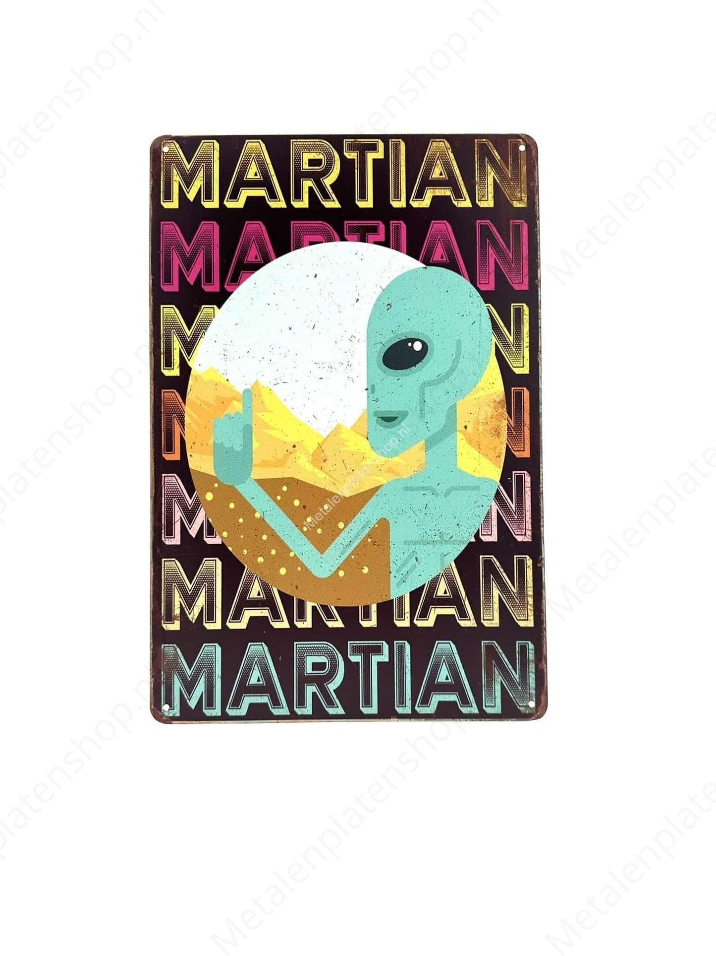 Martian - Metal Wall Sign