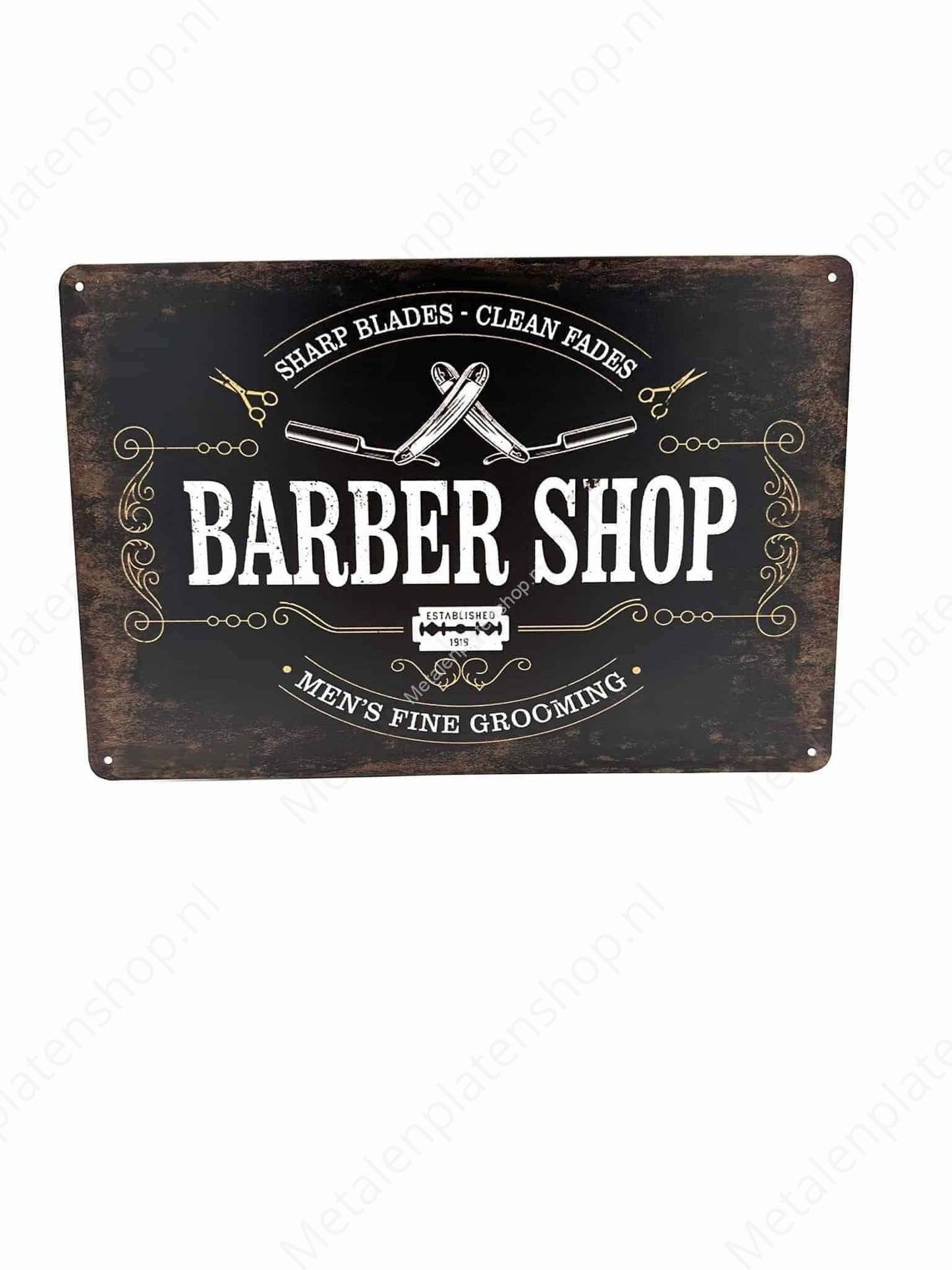Barbershop #2 - Metal Wall Sign