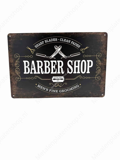 Barbershop #2 - Metal Wall Sign