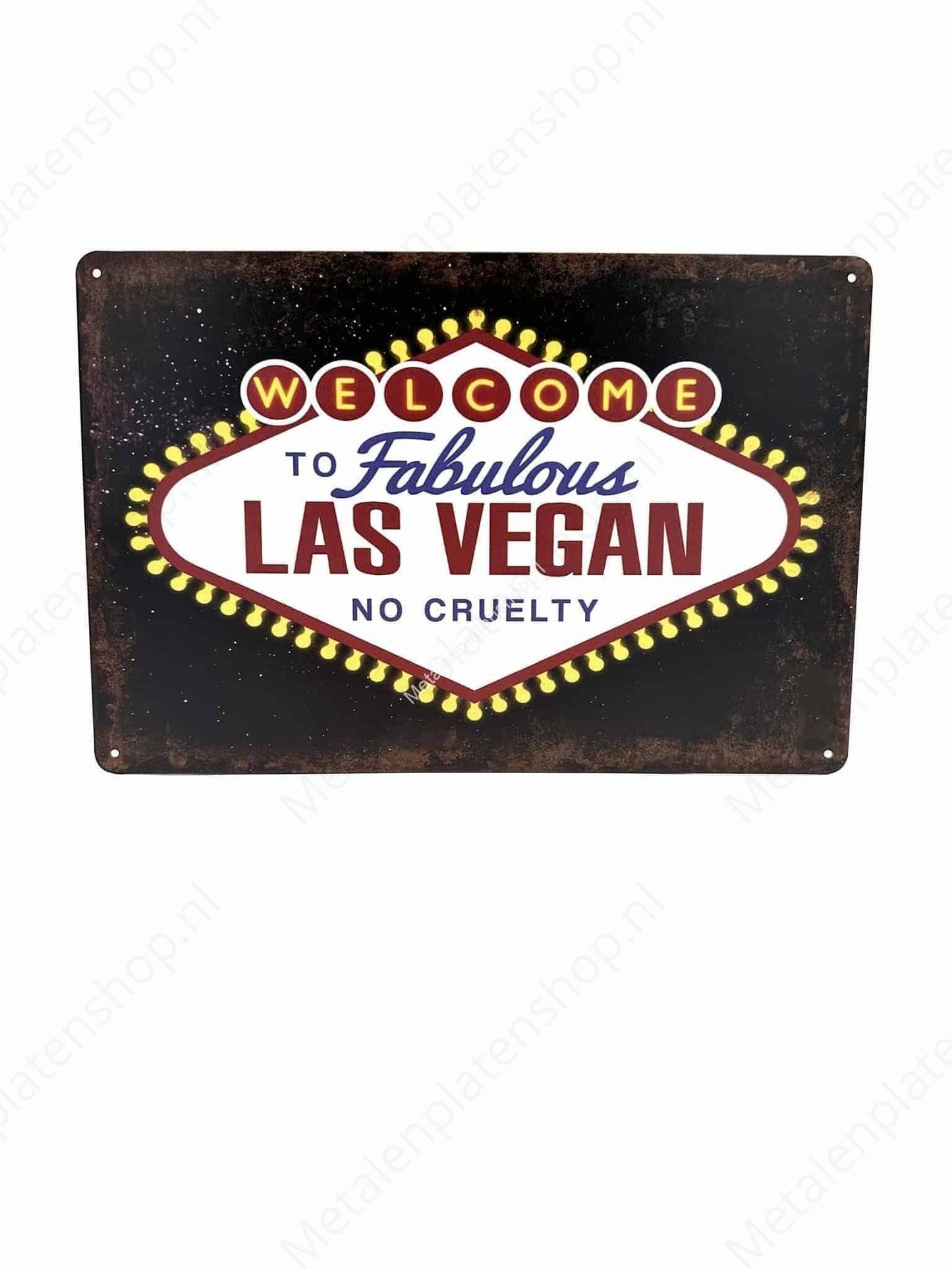 Welcome to Fabulous Las Vegan - Metal Wall Sign