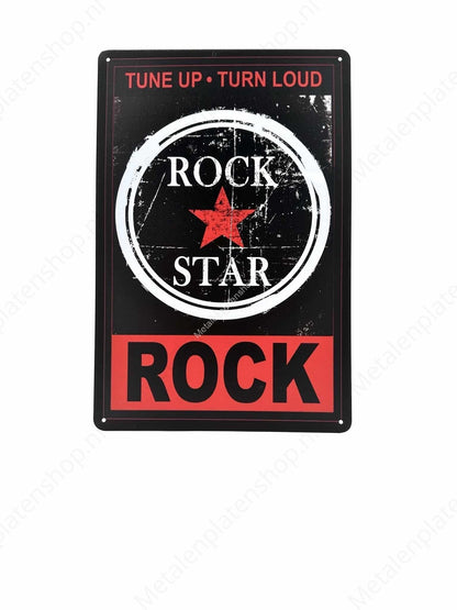 Rock Star - Metal Wall Sign