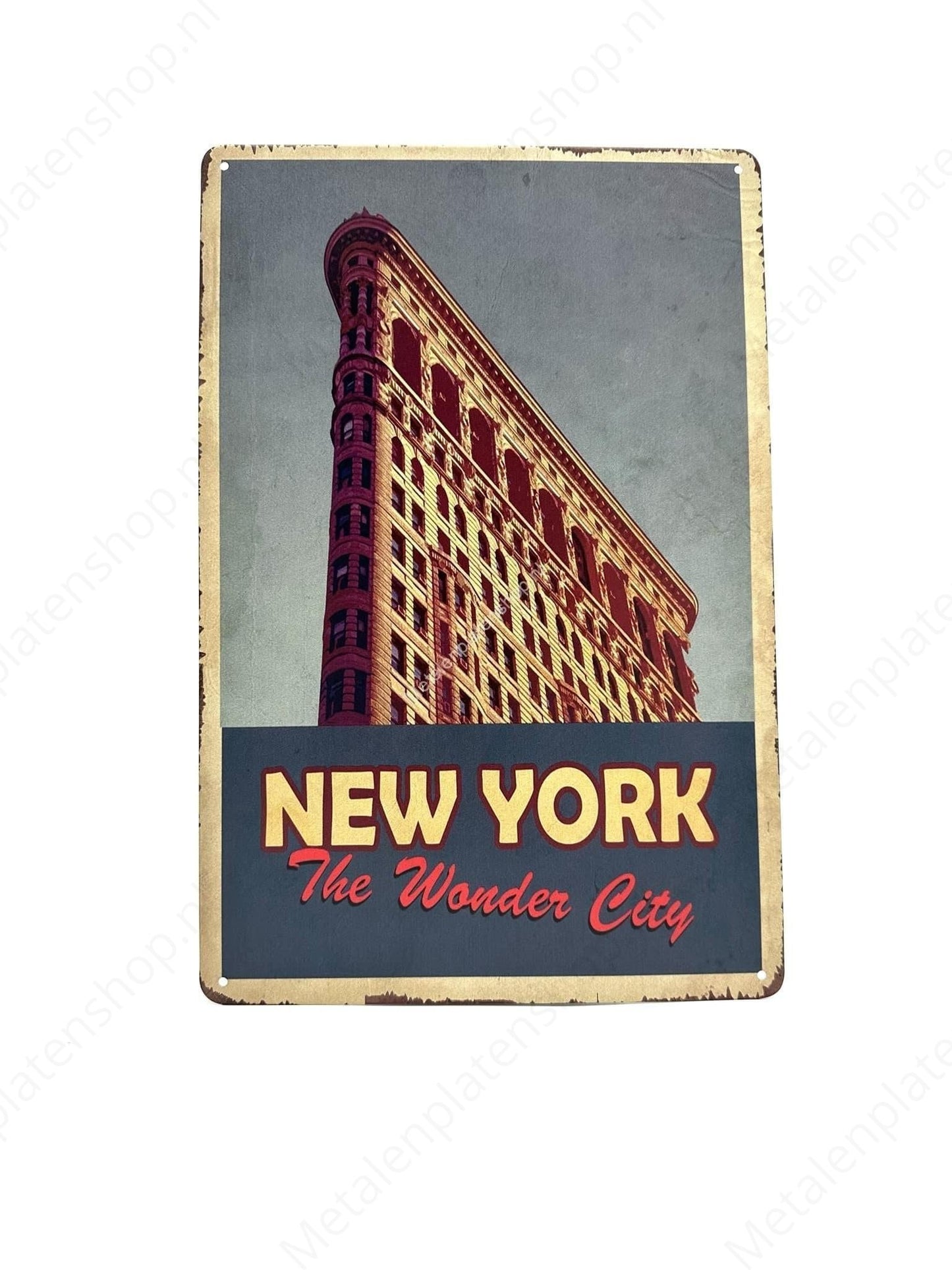 New York – Die Wunderstadt Nr. 2 – Metallwandschild