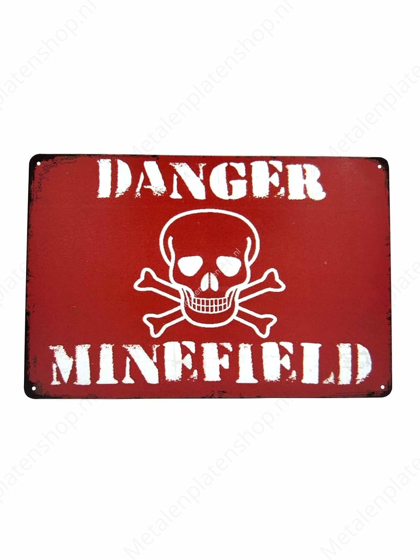 Danger Minefield - Metal Wall Sign