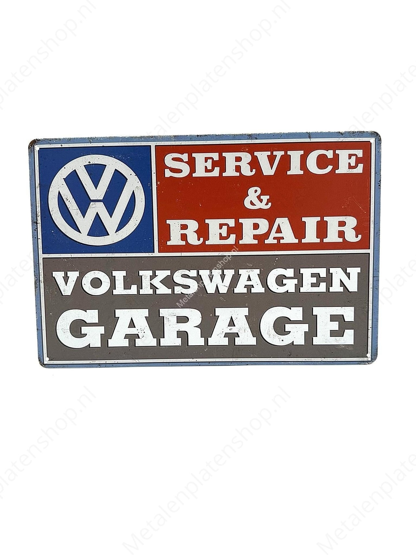 Volkswagen Service Garage - Car - Metal Wall Sign