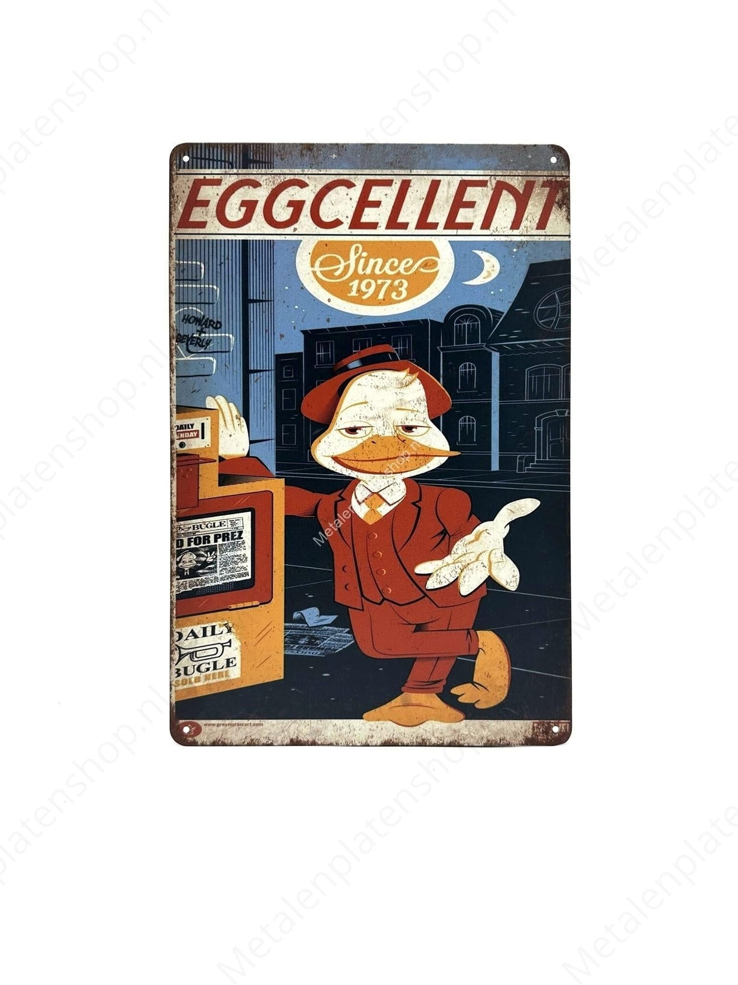 Eggcellent - Metallwandschild