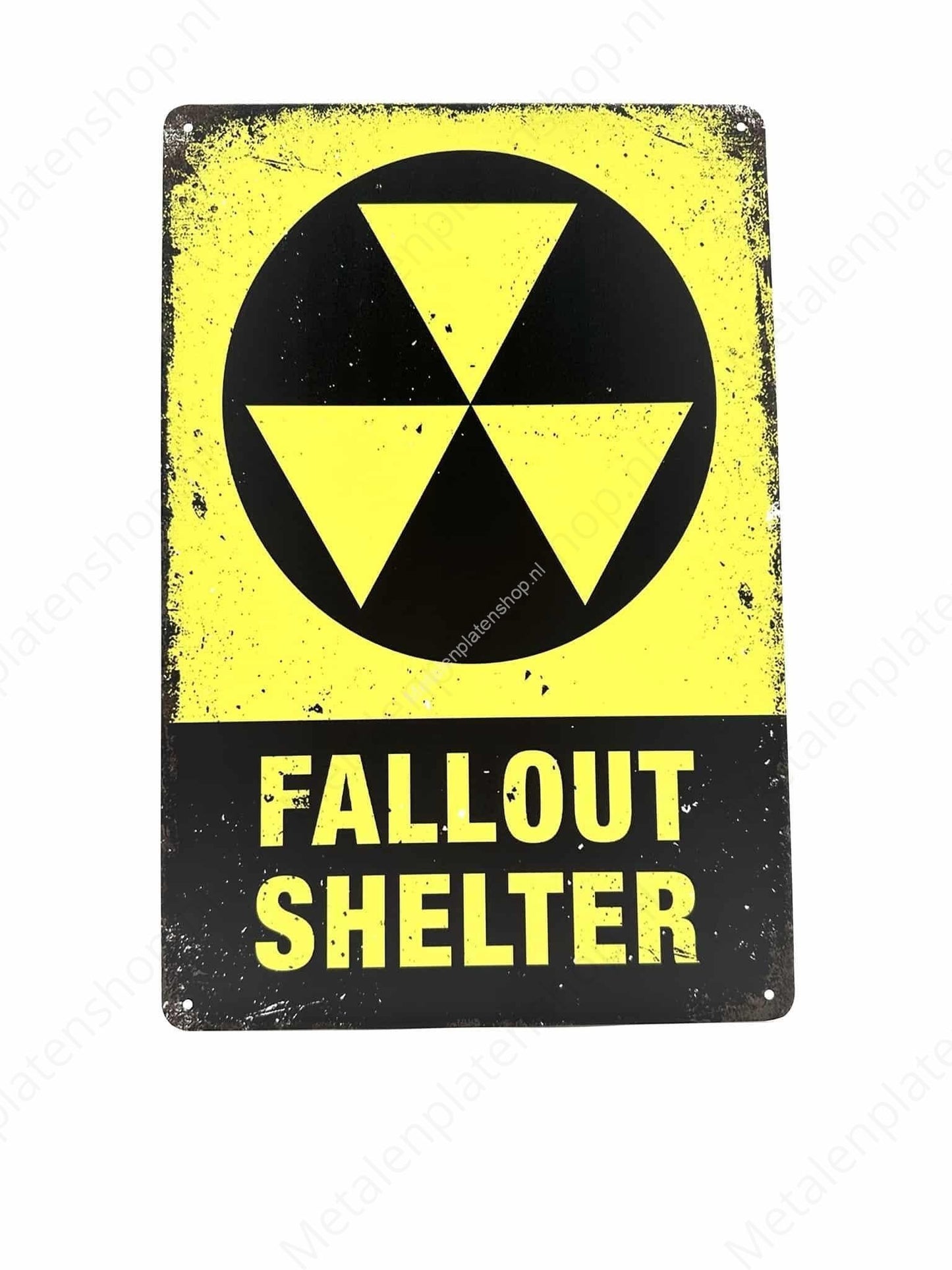Fallout Shelter - Metal Wall Sign