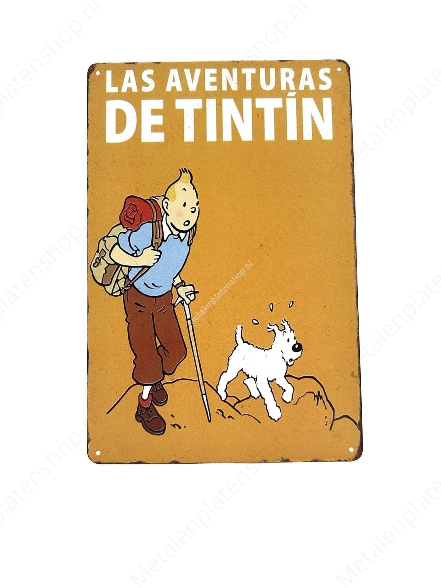 Adventures TinTin - Metal Wall Sign