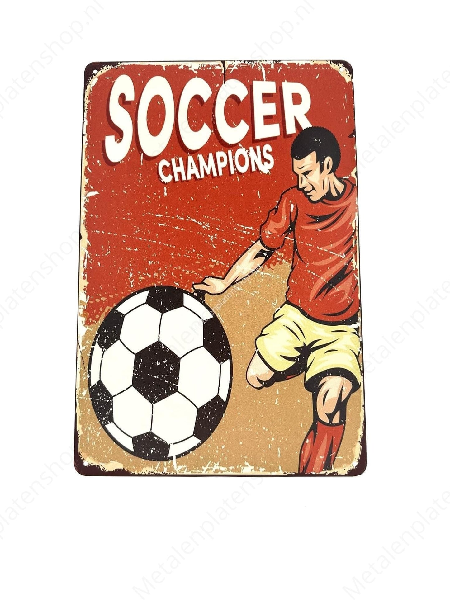 Soccer Champions #3 - Metalen Wandbord