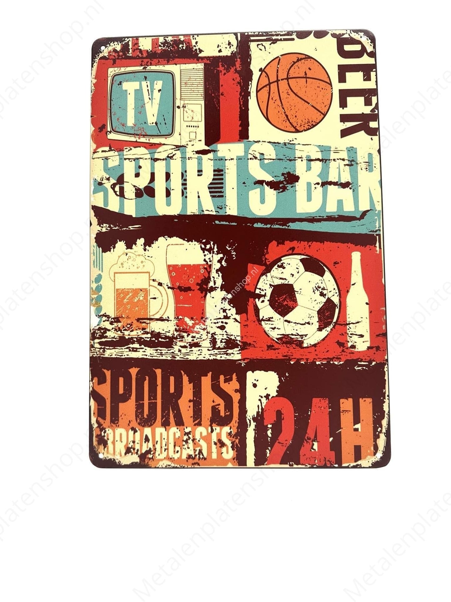 Sports bar - Metalen Wandbord