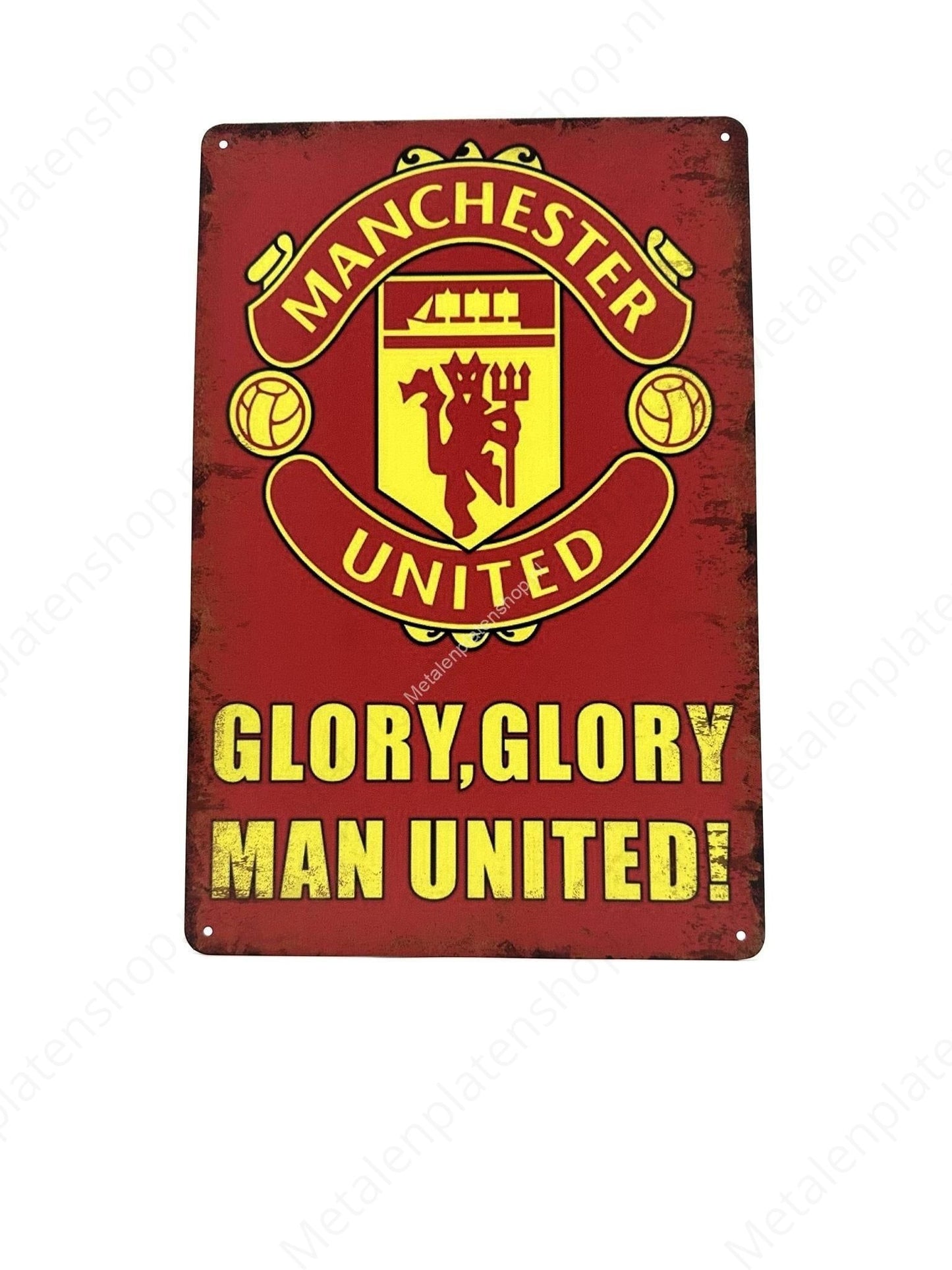 Manchester United - Football - Metal Wall Sign