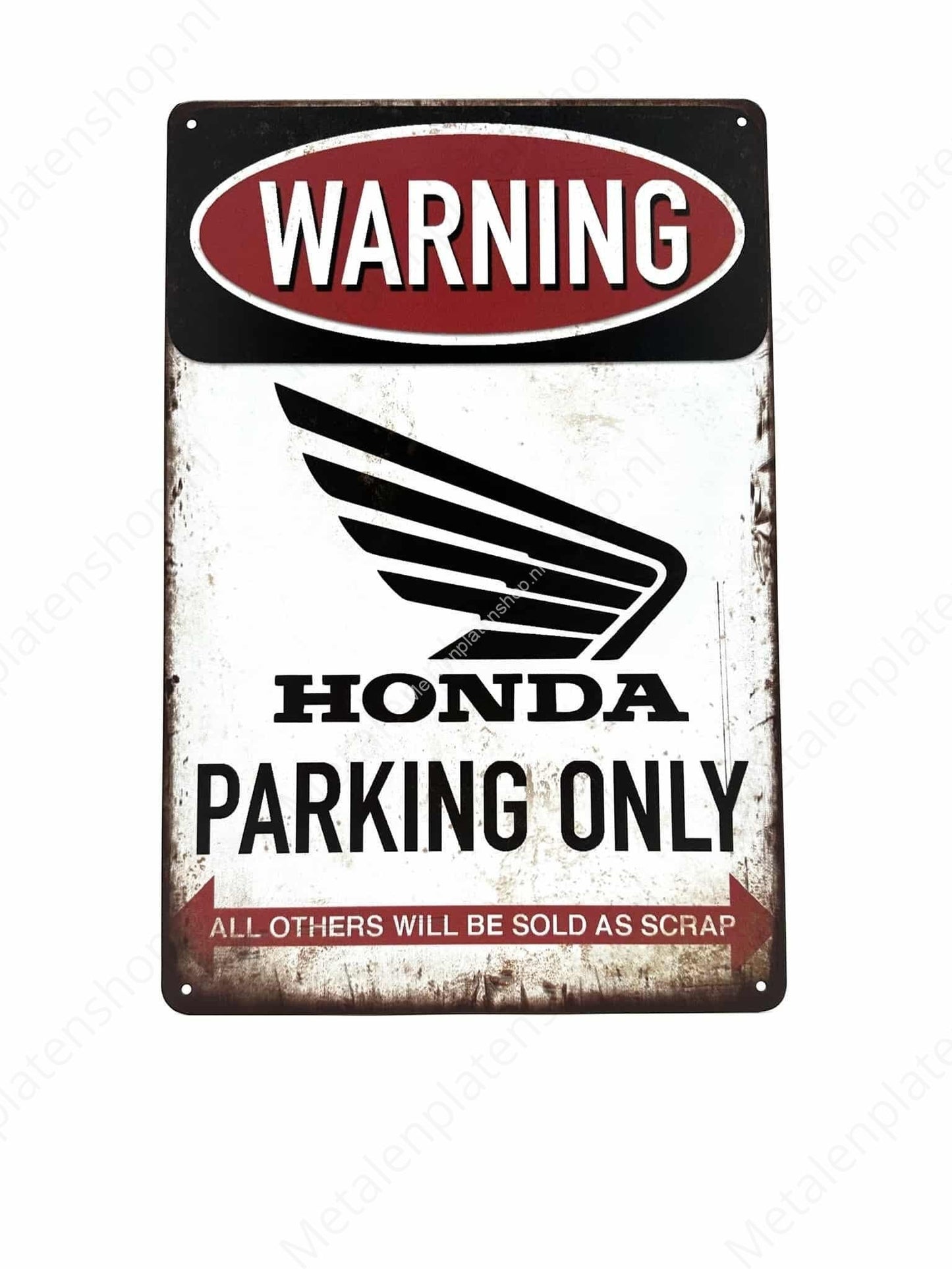 Honda Parking Only - Parking - Metal Wall Sign