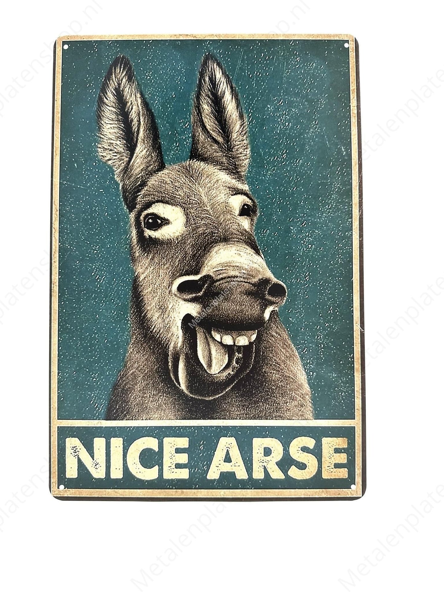 Donkey Nice Arse - Metal Wall Sign