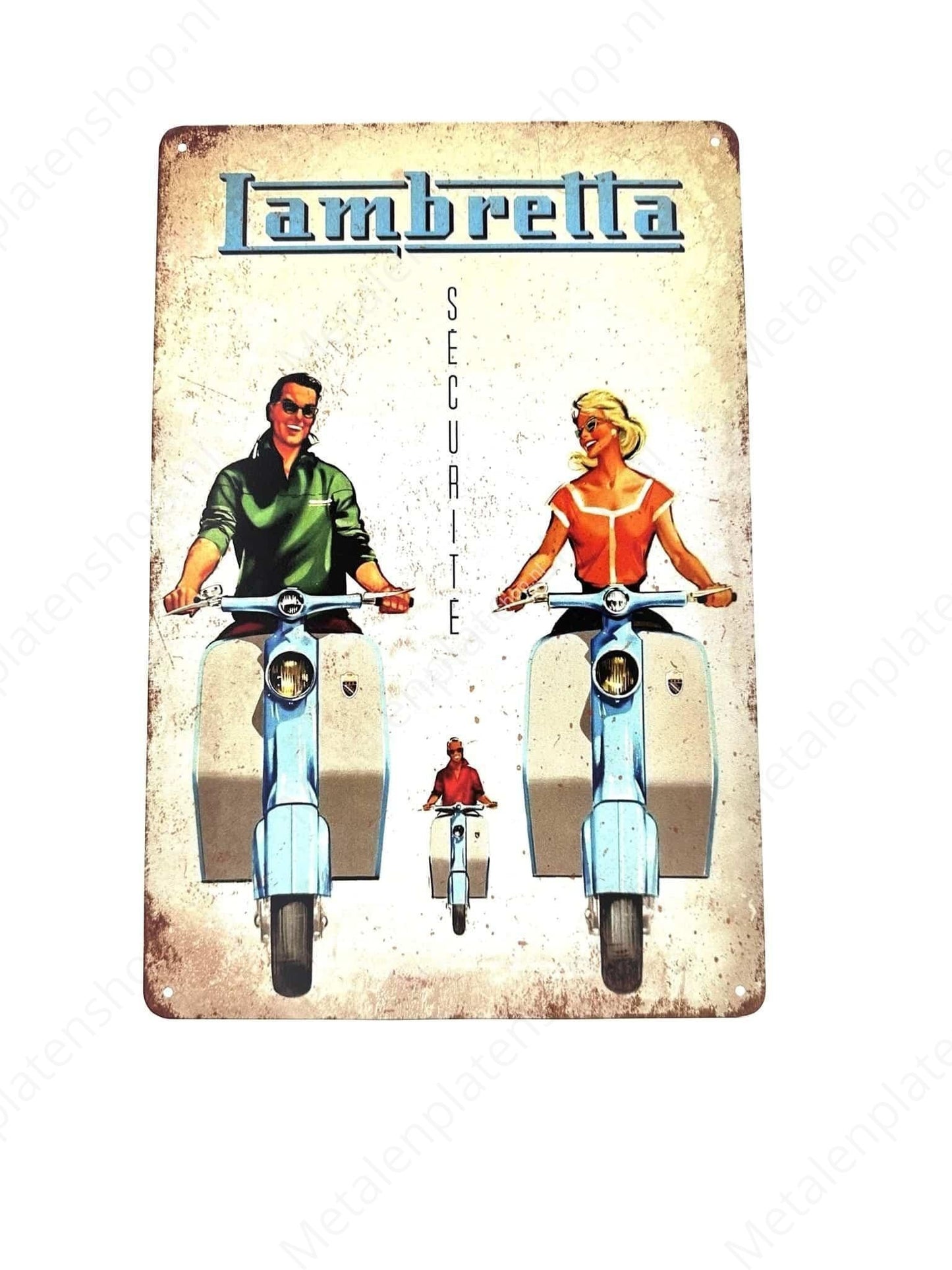Lambretta - Scooter - Metal Wall Sign