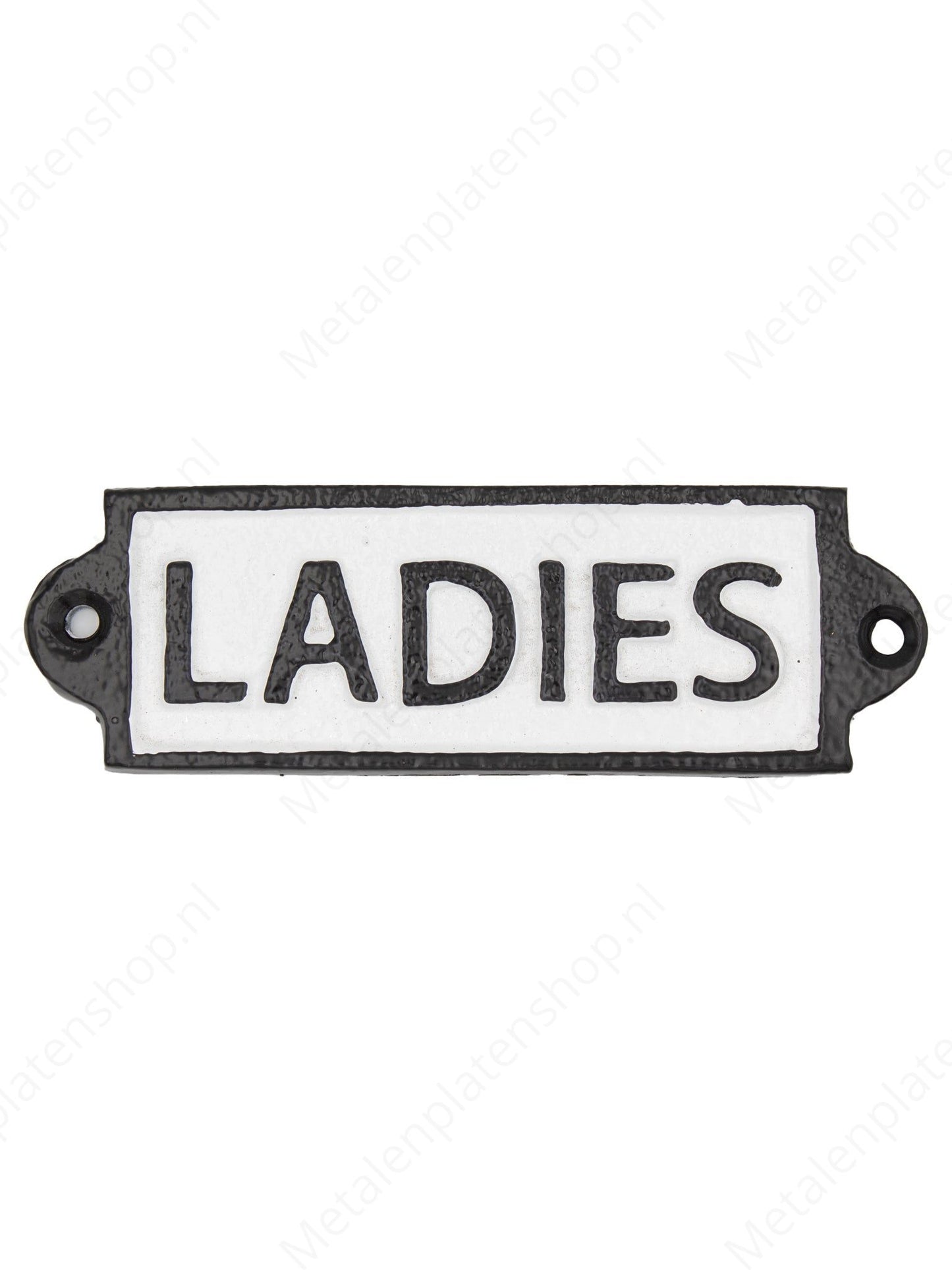 LADIES - Cast Iron Plate - 17x6cm 