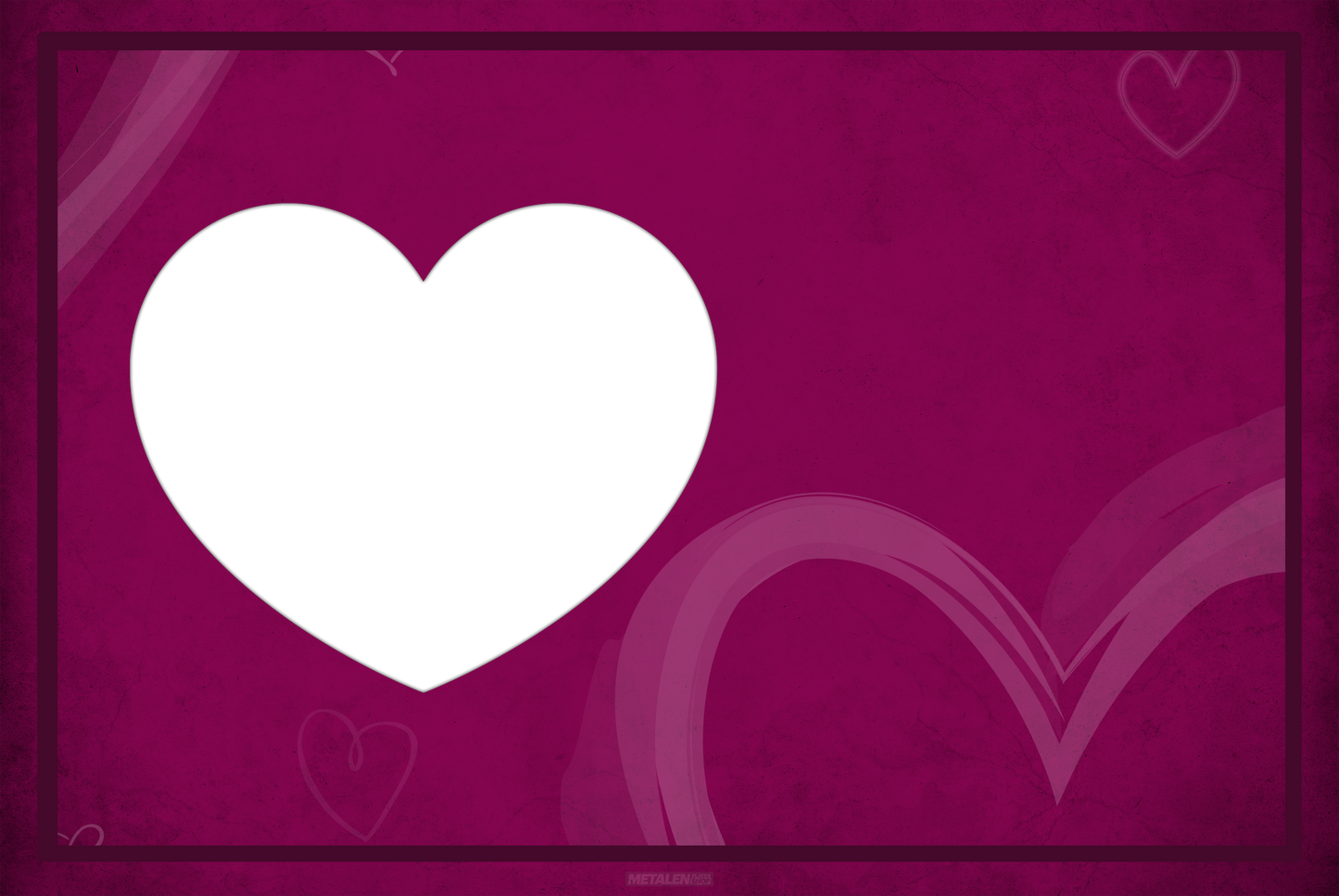 Happy Valentine's Day with your own photo - Metal Wall Sign