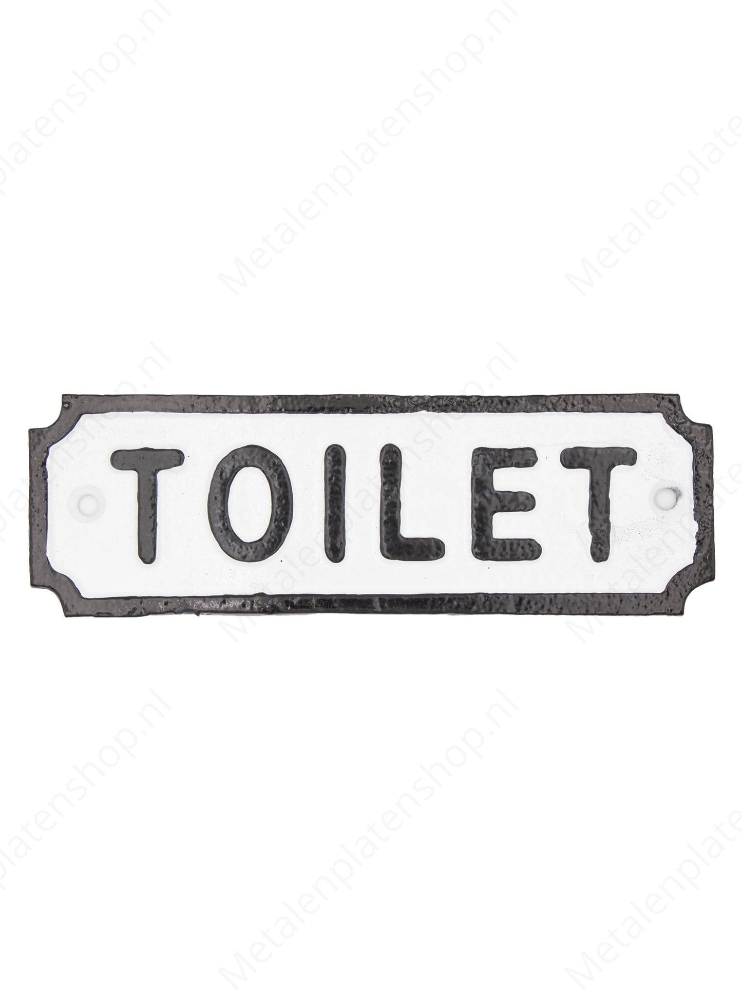 Toilet - Cast Iron Sign - 18x6cm 